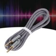 thumbnail image 3 of Extension Cord, 3.5mm Male To Male Cable Nylon Braid Flexible Stereo HiFi Sound  For 3.5mm Port Devices, 3 of 8