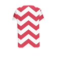 thumbnail image 5 of FAIWAD Women Summer Tops Short Sleeve Irregular V Neck Button T-Shirts Geometric Color Block Print Tees Blouses, 5 of 5