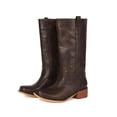 thumbnail image 3 of Dakaela Knee High Boots for Women Square Toe Western Cowboy Boot Chunky Block Heel Wide Calf Riding Tall Boots Coffee Size 7.5, 3 of 5