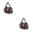 thumbnail image 4 of Wweixi Polyester Foldable Storage Bags For Travel Pack Smart Travel Light Waterproof Space-saving Beach Bag coffee camouflage 2Set, 4 of 6