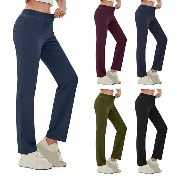Women's High Rise Stretchy Denim Jeans Tummy Smoothing Pull On Pants with Elastic Waist Perfect for Casual Office Weekend Errands or Daily Wear Comfortable JASKFLY Navy M
