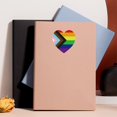 thumbnail image 2 of Luckyn 500 Pcs Gay Pride Stickers Rainbow Heart Shaped Labels LGBT Adhesive Stickers, 2 of 9
