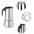 thumbnail image 2 of Miangastore 1pc Stainless Steel Moka Pot Espresso Coffee Maker Home 300ML Coffee Pot, 2 of 9
