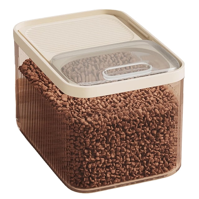 Airtight Pet Food Storage Container with Measuring Cup for Dog Cat and Up To 30 Lbs Easy- Storage Bucket for Dry Food Large Capacity Pet Food Organizer Kitchen Pantry
