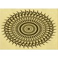 thumbnail image 1 of Ahgly Company Machine Washable Indoor Rectangle Transitional Dark Bronze Brown Area Rugs, 7' x 10', 1 of 7