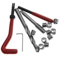thumbnail image 4 of Ensemble de 20 Pcs d'Insertion de Réparation de Filetage Métrique M5 M6 M8 M10 M12 M14 Hélicoïdal Voiture Pro, 4 of 8