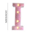 thumbnail image 1 of JilgTeok 1 Packs Colorful Light Up Letters LED Letter Lights for Proposal Statement Birthday Party Wedding Home Bar Decoration Scene Decorative Light Clearance, 1 of 3