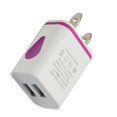 thumbnail image 2 of Xingzhi Chargeurs Muraux USB Tête de Charge Universelle LED Haute Performance Résistante à l'Usure Adaptateur d'Alimentation pour Bureau Violet, 2 of 8