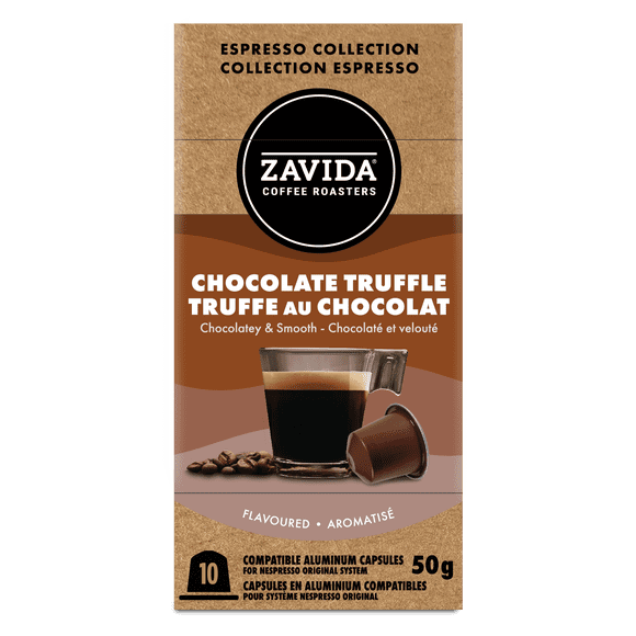 Zavida Chocolate Truffle Dark Roast Espresso Capsules (10)