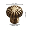 thumbnail image 2 of TIELUTT Antique Brass Cabinet Knobs Round Kitchen Knobs Modern Design Cabinet and Drawer Hardware, 2 of 5