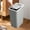 🔥 Gray, variant on YYV Bathroom Trash Can With Lid Small Garbage Can With Press Lid Plastic Wastebasket Flip Lid Trash With Lid for Toilet Office Bedroom Living Room White