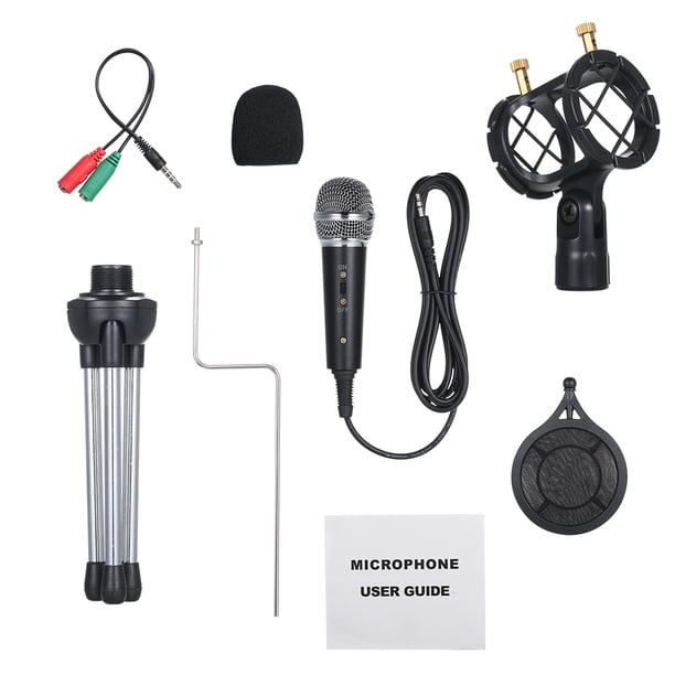 Microphone Karaoké Enfant – Enregistrement Et Musiques Intégrées – Dès 3 Ans – Confortable Et Léger – ABS 20 Cm