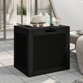 thumbnail image 1 of vidaXL Garden Storage Box Black 55.5x43x53 cm Polypropylene, 1 of 5