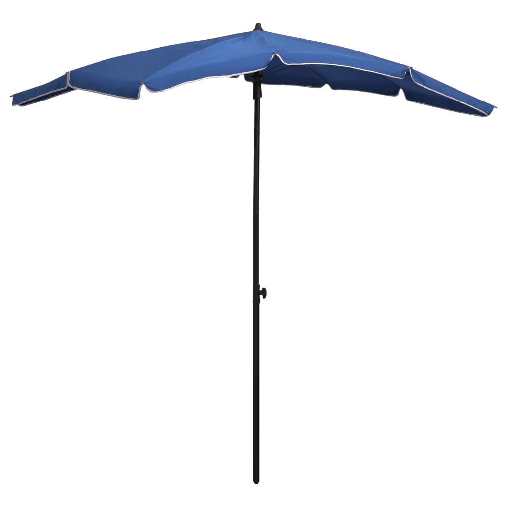 vidaXL Parasol de Jardin avec Mât 200x130 cm Bleu Azur
