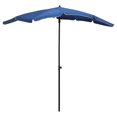 thumbnail image 1 of vidaXL Garden Parasol with Pole 200x130 cm Azure Blue, 1 of 5