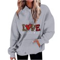 thumbnail image 1 of Birdeem Mode Décontractée pour Femmes Impression de la Saint-Valentin Hauts à Manches Longues Sweat à Capuche, 1 of 1