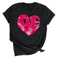 thumbnail image 2 of LSLJS T-shirt Imprimé « Lover Love » pour Femme à Col Rond, Manches Courtes, Haut, Cadeaux pour Femmes, 2 of 4