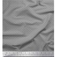 thumbnail image 1 of Soimoi Satin Silk Fabric Geometric Small Print Fabric by The Yard 42 Inch Wide, 1 of 3