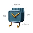thumbnail image 3 of Punch-Free Alarm Clock Wall Hook Storage Rack, Organizer for Kitchen Supplies & Bedroom Essentials, Hanging Pendant Shelf Unit, 3 of 8