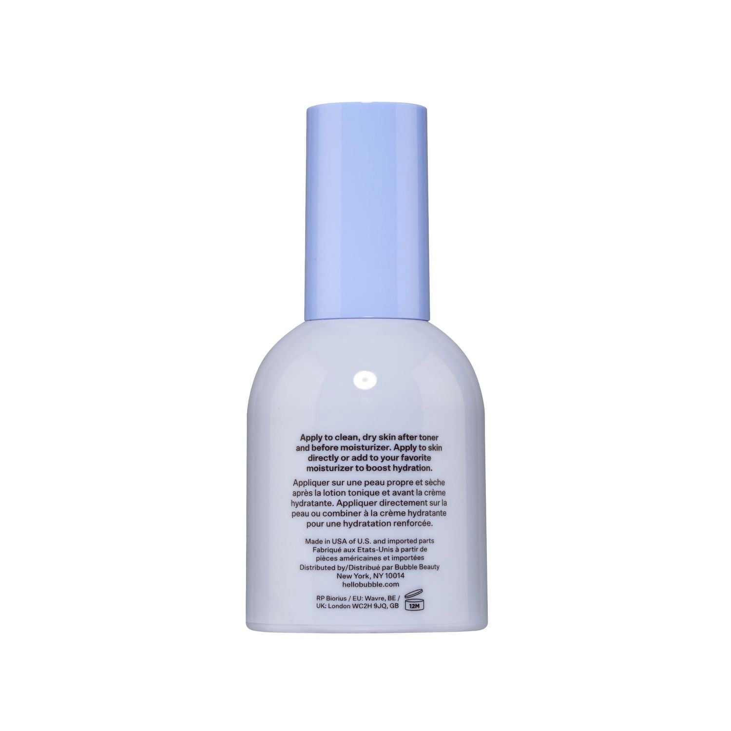 Bubble Skincare Water Slide Hydration Boosting Serum, Hyaluronic Acid + Peptides, 1 fl oz / 30ml