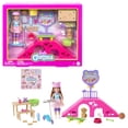 thumbnail image 1 of Barbie Chelsea Doll & Skate Park Playset with 2 Puppies, Ramp & 15+ Accessories, Brunette Small Doll, 1 of 6