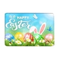 thumbnail image 2 of Easter Day Door Mat - Durable Front Door Mat - Bath Rug Super Absorbent Quick Dry - Rubber Backing Non Slip Washable Bathroom Floor Mats -Green 16x24 IN, 2 of 8
