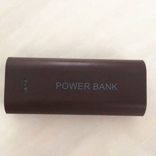 Becaristey Power Bank Useful Reusable Plastic USB Charger Portable Reliable Case Charging Box DIY Boxes Fittings Tools Black