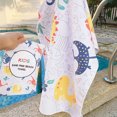 thumbnail image 4 of CSChome Towel Hidden Buckle Design Portable Kids Bath Towel Superfine Fiber Cartoon, 4 of 6