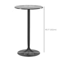 thumbnail image 3 of HOMCOM Round Bar Table for 2 People, High Pub Table with Steel Base, 3 of 10
