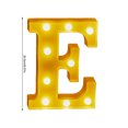 thumbnail image 3 of TopLLC Christmas Decor LED Letter Lights Sign Light Up For Home Party Wedding Decoration Light Up Letters Alphabet Letter Sign Battery Powered For Christmas Birthday Party Decoration warning light, 3 of 4