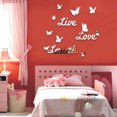 thumbnail image 1 of TIMIFIS Wall Stickers Live Laugh Love Quote Removable Wall Art Stickers Mirror Decal DIY Room Decor D Fall Decorations For HomeFall, 1 of 5