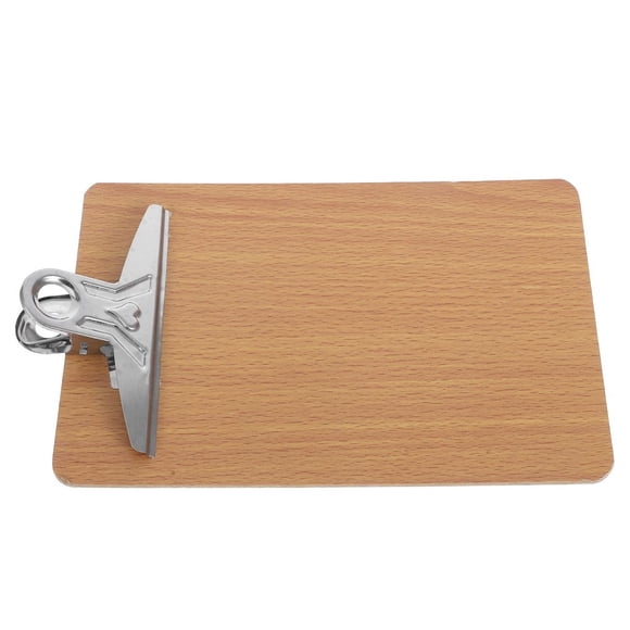 CUITING 1Pack Rectangular Multi Color Wood Letter Size Clipboard for Office Work 8.5 * 5.7 * 0.12 Inch