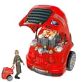 thumbnail image 2 of Qaba Ensemble de Jouets de Moteur de Camion pour Enfants Mécanicien, Ensemble de Jeu de Service Automobile, Rouge, 2 of 10