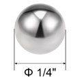 thumbnail image 2 of Uxcell Billes de Roulement Pouces 440C Acier Inoxydable G25 Billes de Précision 1/4 Pouces, 2 of 5