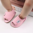 thumbnail image 4 of NOKIO Spring Summer Baby Toddler Sandals for Boys and Girls, Flat Mesh Breathable Comfortable Back Strap Hook Loop Closure, Lightweight Walking Shoes Non-Slip Sole First Walking Footwear, 4 of 9