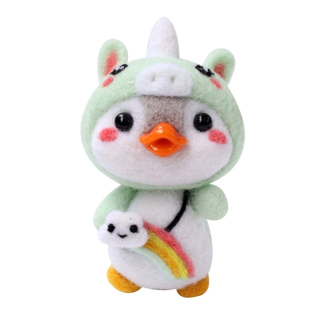 PVCS Mignon Motif Penguin Fait Main DIY Feutres de Laine pour Décoration Intérieure