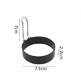 thumbnail image 5 of RRJ Stainless Steel Omelet Ring , Non Stick Pancake Egg Ring, Circular Omelet Maker Container With Handle, Iron Spray Coated Cooking Tool for Breakfast Kitchen, 5 of 5
