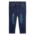 thumbnail image 1 of KIDSCOOL SPACE Big Boys Jeans,Elastic Band Inside Ripped Stretchy Soft Slim Denim Pants, 1 of 5