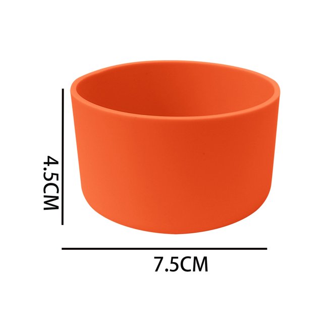 MYG Silicone Cup Cover Bottom Pad 7.5cm Diameter for 12/16/18/21/24oz Sports Bottles Heat Resistant Non-Slip Protection Multiple Colors Available