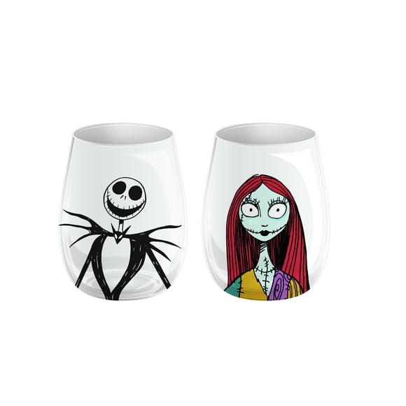 Disney The Nightmare Before Christmas 16 oz Rimmed Glass