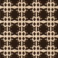 thumbnail image 1 of Ahgly Company Tapis d'Intérieur Lavable en Machine Carré Transitionnel Noir Brun, 5 Pieds Carré, 1 of 7