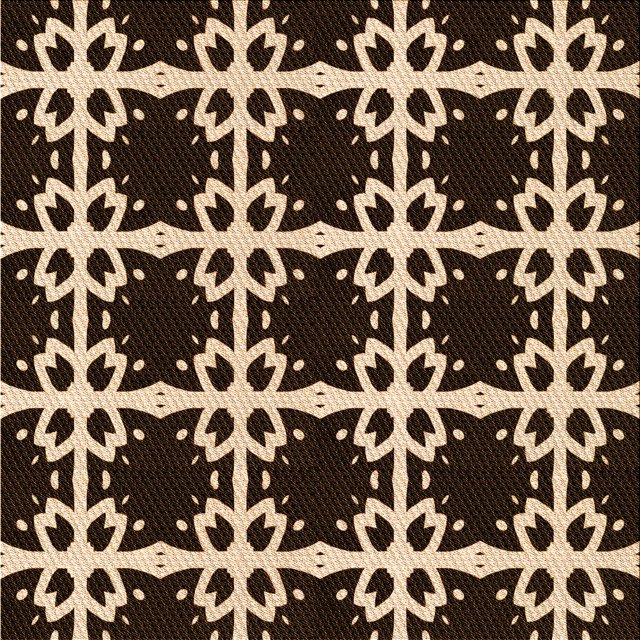 Ahgly Company Tapis d'Intérieur Lavable en Machine Carré Transitionnel Noir Brun, 5 Pieds Carré