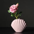 thumbnail image 3 of Shell Shape Vase  Ceramic Vase  Ceramic Flower Vases for Decor  Indoor Planter Plant Pot  Home Decoration -, 3 of 8