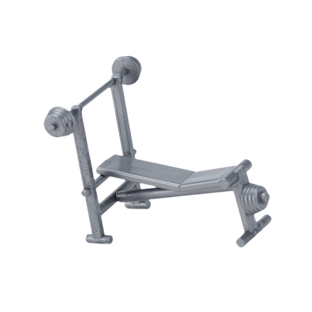 HILABEE 1/20 Exercise Equipment Model Gym Equipment Model Diorama Model Train Layout Squat Barbell rack