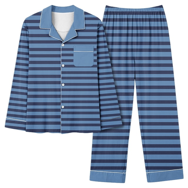 Rbaofujie Pyjama d'Automne pour Femmes Femmes Décontracté Mode Imprimé Manches Longues Hauts Décontractés Pantalons Ensemble de Pyjama Ensemble de Pyjama pour Femmes