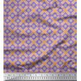 thumbnail image 1 of Soimoi polyester Crepe Fabric Check & Moroccan Ethnic Print Fabric by Yard 52 Inch Wide, 1 of 3
