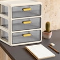 thumbnail image 4 of Boîte de Rangement de Bureau à Tiroirs Organisateur de Poste de Bureau Papeterie Cosmétiques Étagère de Rangement Armoire de Rangement, 4 of 4