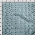 thumbnail image 4 of oneOone Polyester Spandex Light Blue Fabric Asian Suzani Craft Projects Decor Fabric Printed By The Yard 56 Inch Wide, 4 of 5