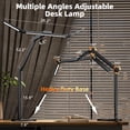 thumbnail image 3 of Desk Lamp, 24W LED Desk Light for Home Office, Auto Stepless Dimming and Tempering Table Light with Remote, for Architect Drafting Design(Black), 3 of 9