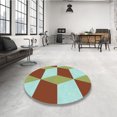 thumbnail image 4 of Ahgly Tapis Rectangulaire Lavable en Machine Intérieur Transitionnel Vert Clair, 3 Pieds x 5 Pieds, 4 of 7